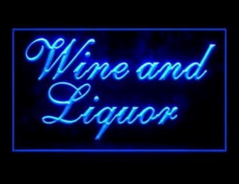 Wine and Liquor LED Neon Sign